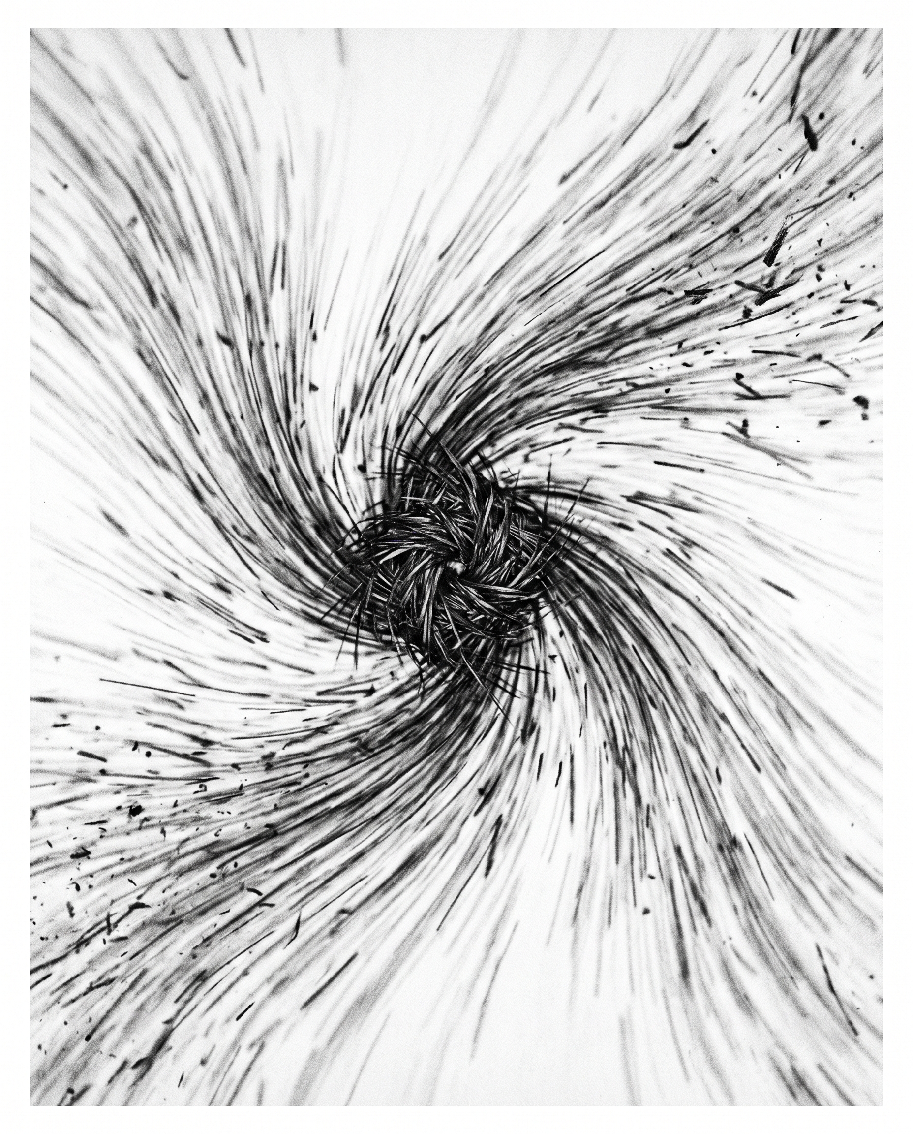 Scattered shards of light converging into a structured document